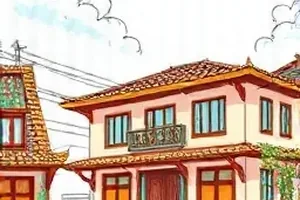 纸飞机修理铺封面，窗台纸飞机与修理工具